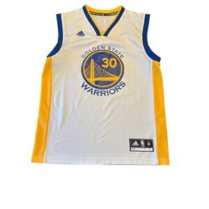 Adidas Golden State Warriors Stephen Curry Basketball Jersey M White NBA